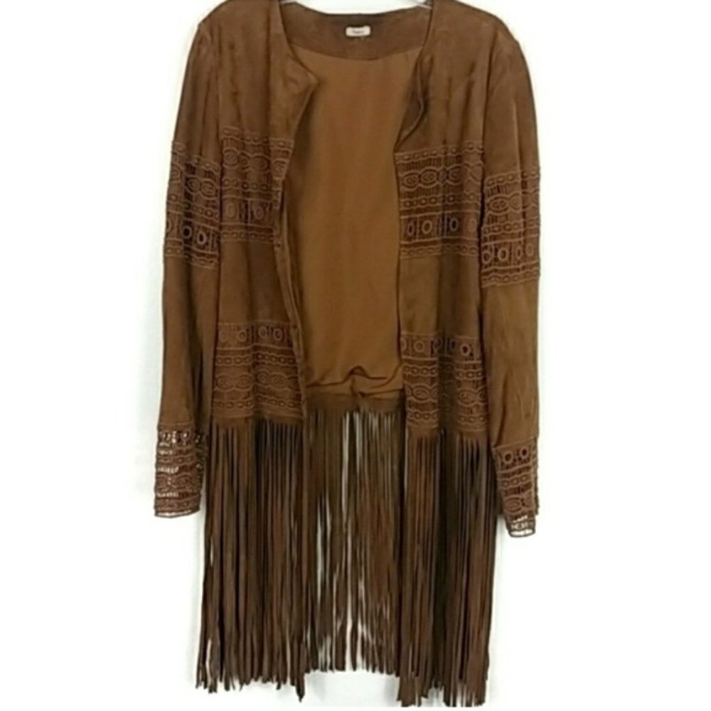 Reba | 100% Goat Leather Fringe Festival Jacket
